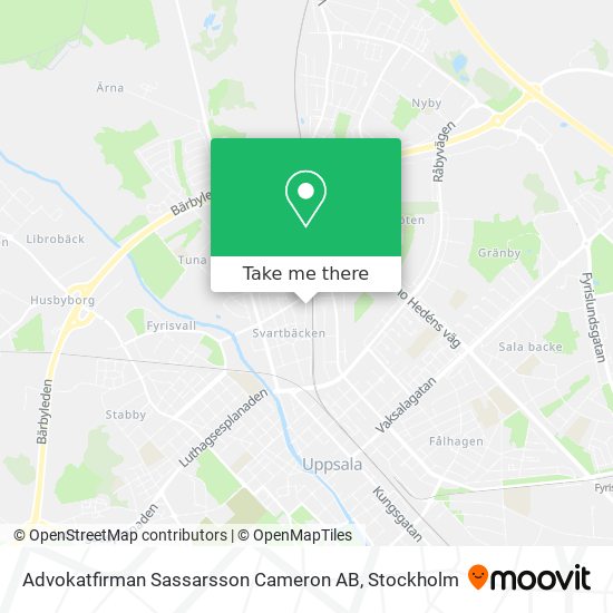 Advokatfirman Sassarsson Cameron AB map