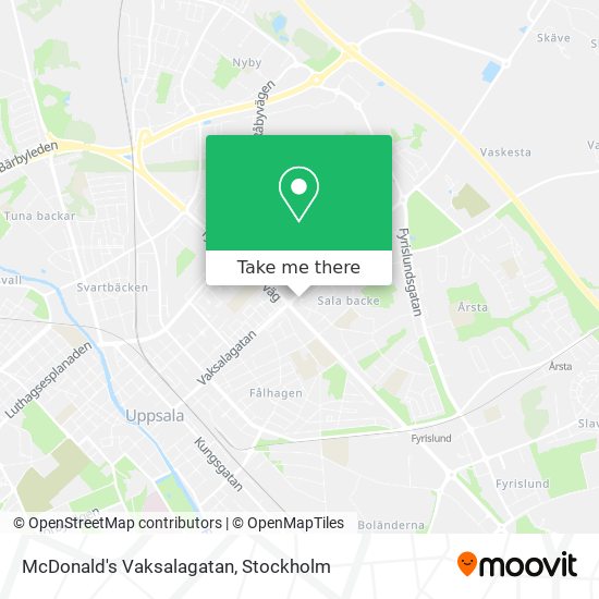 McDonald's Vaksalagatan map