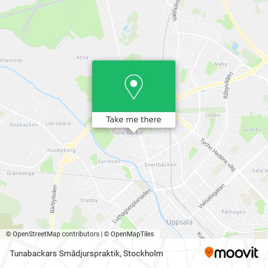 Tunabackars Smådjurspraktik map