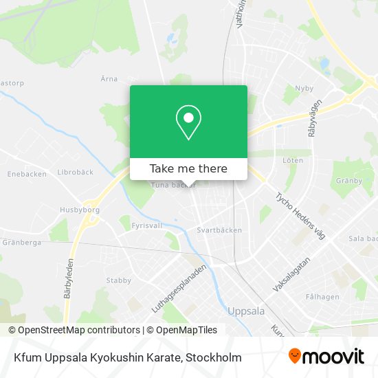 Kfum Uppsala Kyokushin Karate map