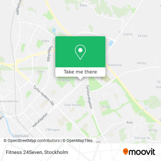 Fitness 24Seven map