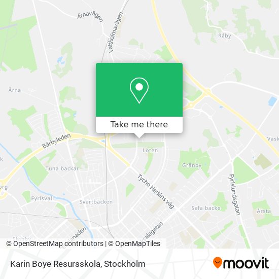 Karin Boye Resursskola map