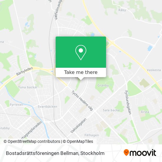 Bostadsrättsföreningen Bellman map