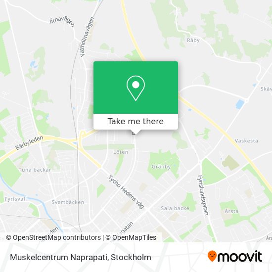 Muskelcentrum Naprapati map