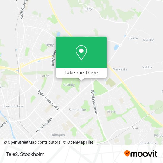 Tele2 map