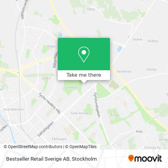 Bestseller Retail Sverige AB map