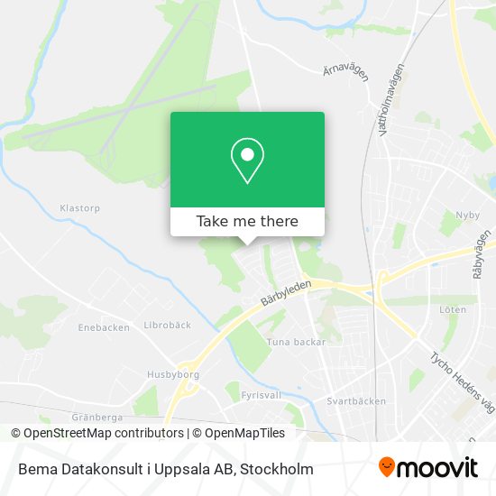 Bema Datakonsult i Uppsala AB map