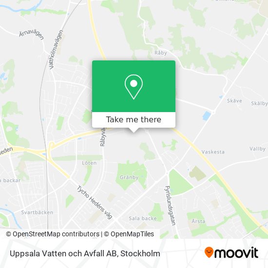 Uppsala Vatten och Avfall AB map