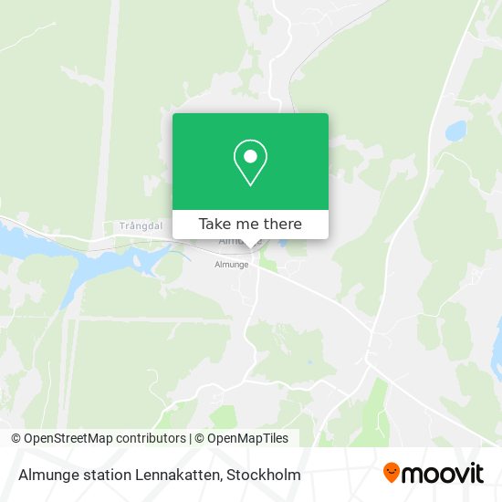 Almunge station Lennakatten map