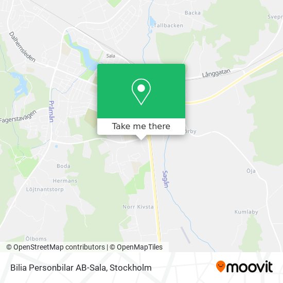 Bilia Personbilar AB-Sala map
