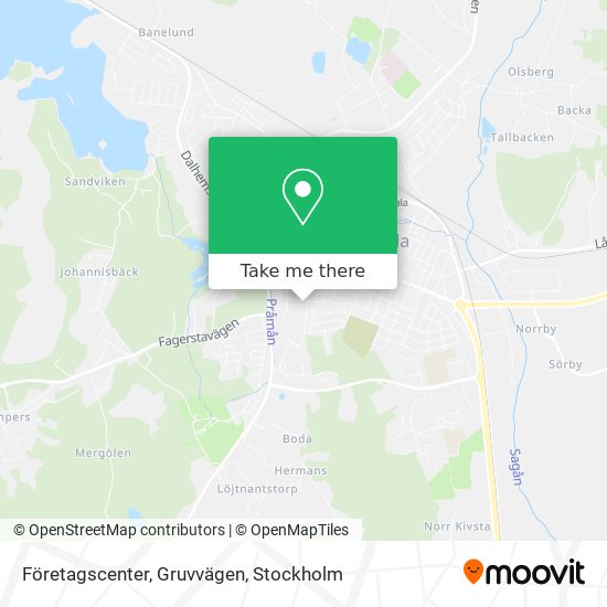 Företagscenter, Gruvvägen map