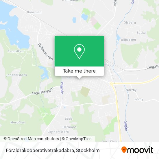 Föräldrakooperativetrakadabra map