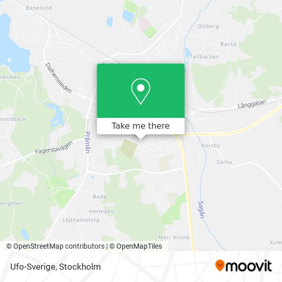 Ufo-Sverige map