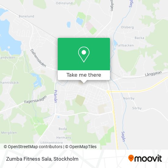 Zumba Fitness Sala map