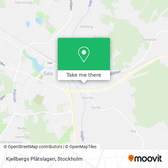 Kjellbergs Plåtslageri map