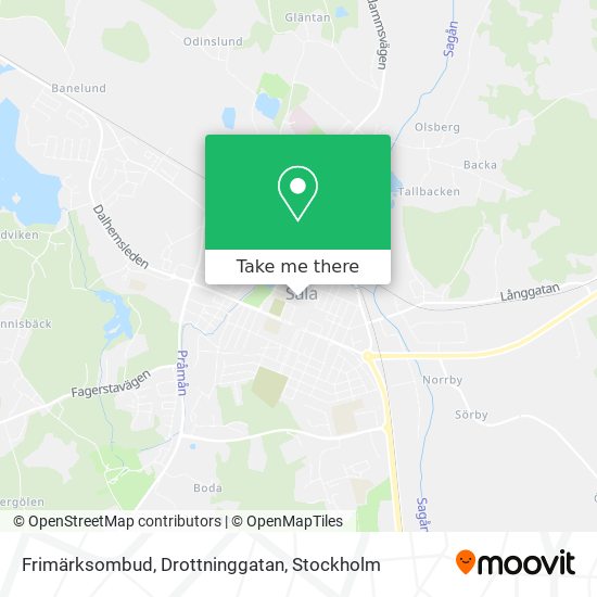 Frimärksombud, Drottninggatan map