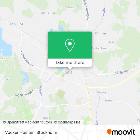 Vacker Hos am map