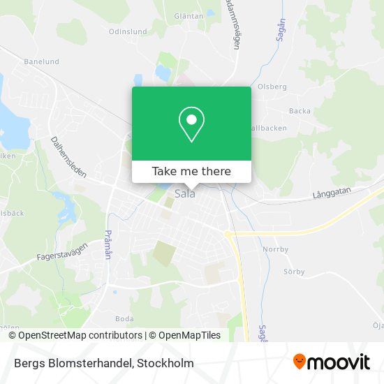 Bergs Blomsterhandel map