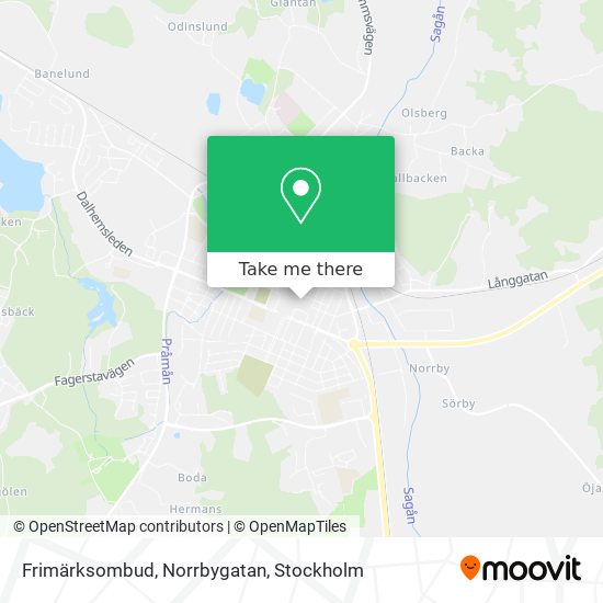 Frimärksombud, Norrbygatan map