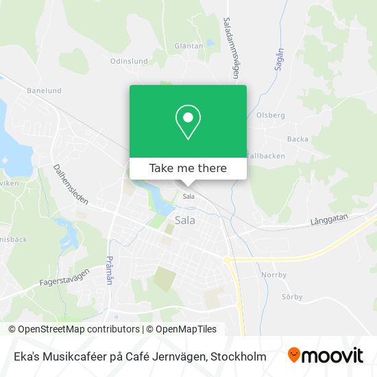 Eka's Musikcaféer på Café Jernvägen map