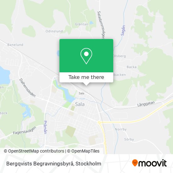 Bergqvists Begravningsbyrå map