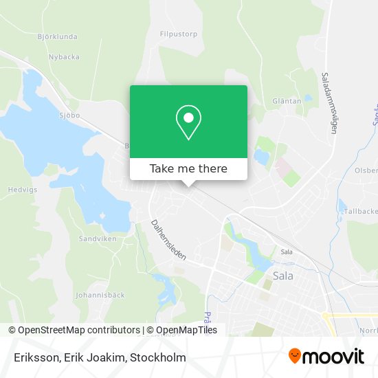 Eriksson, Erik Joakim map