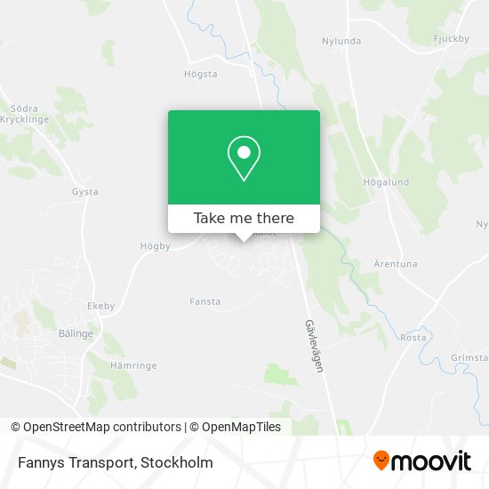 Fannys Transport map