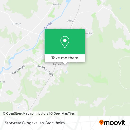 Storvreta Skogsvallen map