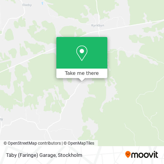 Täby (Faringe) Garage map