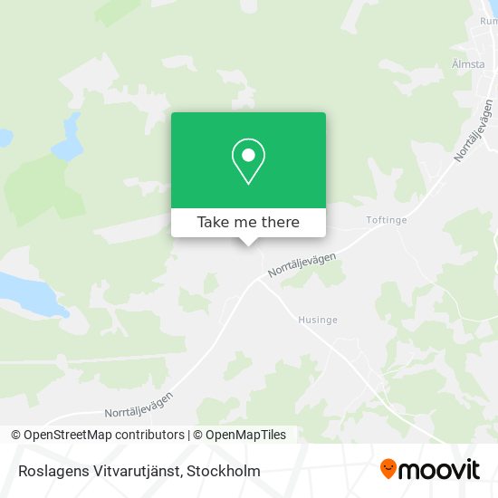 Roslagens Vitvarutjänst map