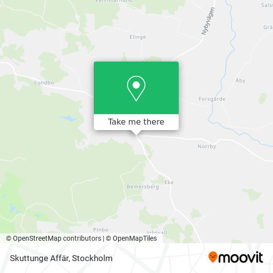 Skuttunge Affär map