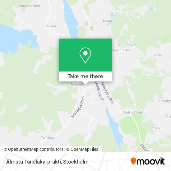 Älmsta Tandläkarprakti map