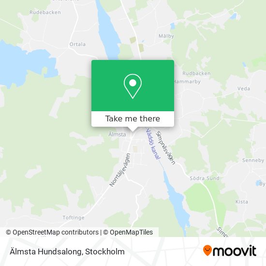 Älmsta Hundsalong map