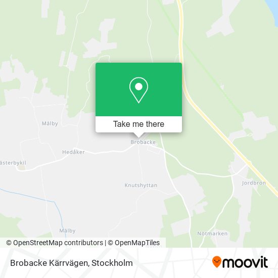 Brobacke Kärrvägen map