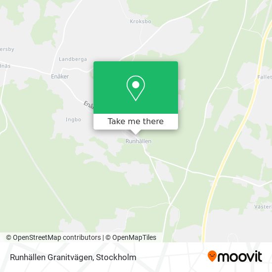 Runhällen Granitvägen map