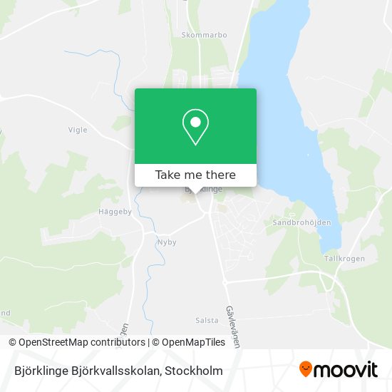 Björklinge Björkvallsskolan map