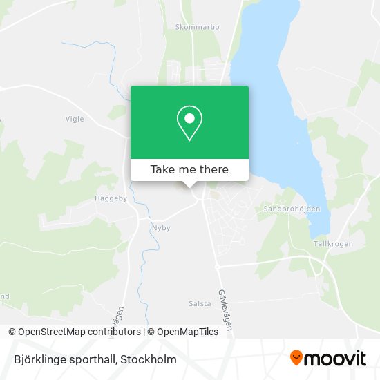 Björklinge sporthall map