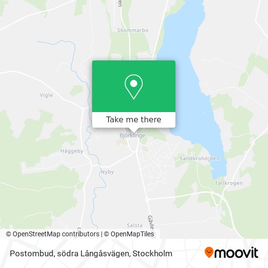 Postombud, södra Långåsvägen map