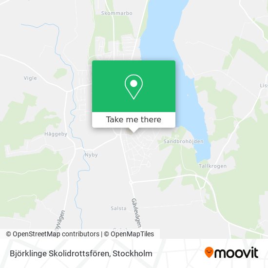 Björklinge Skolidrottsfören map