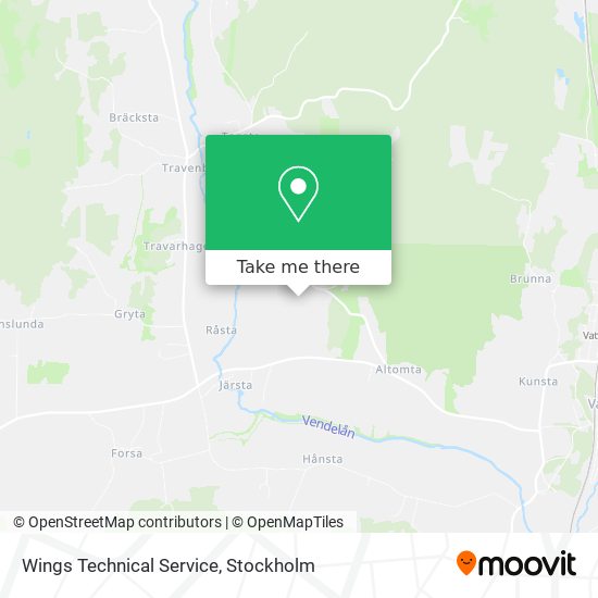 Wings Technical Service map