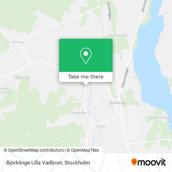 Björklinge Lilla Vadbron map