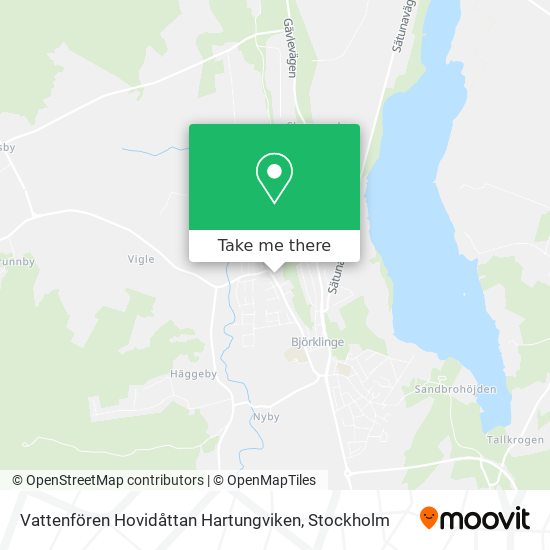 Vattenfören Hovidåttan Hartungviken map