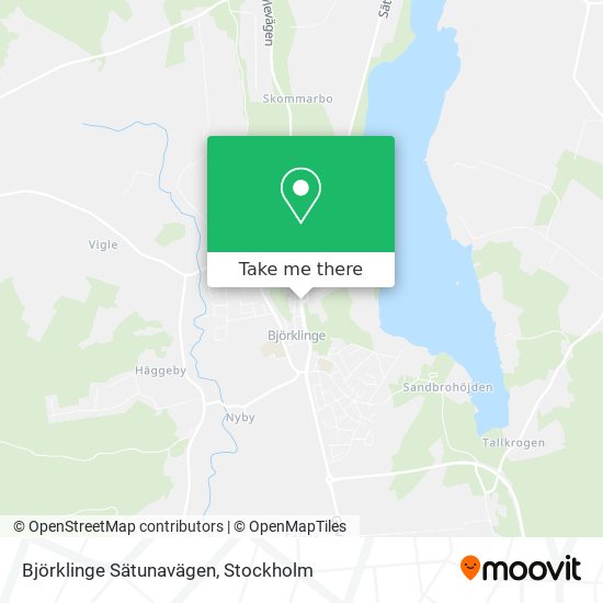 Björklinge Sätunavägen map