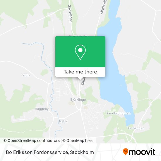 Bo Eriksson Fordonsservice map