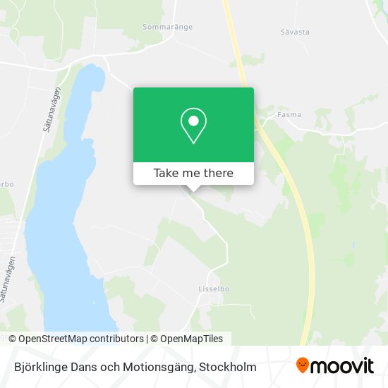 Björklinge Dans och Motionsgäng map