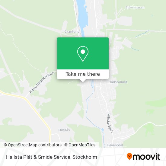 Hallsta Plåt & Smide Service map