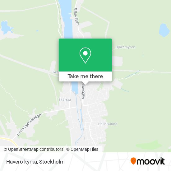 Häverö kyrka map