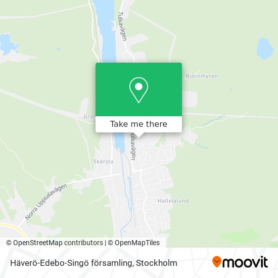 Häverö-Edebo-Singö församling map