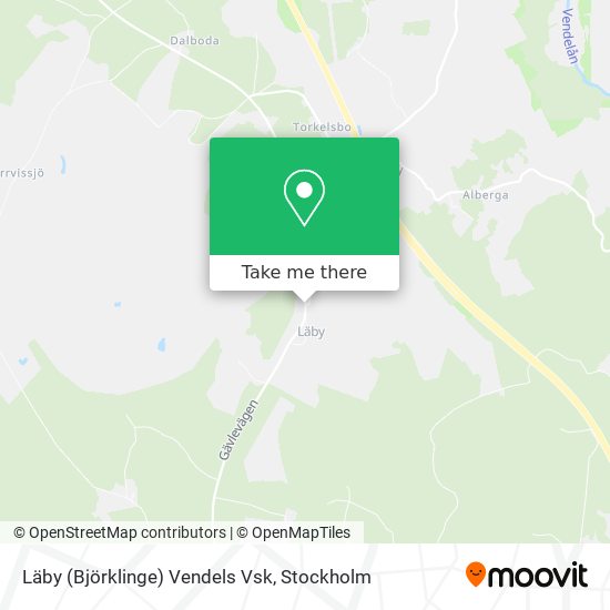 Läby (Björklinge) Vendels Vsk map