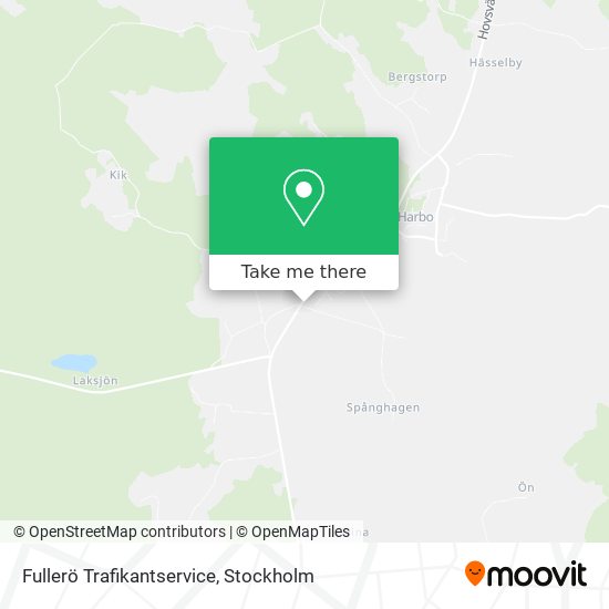 Fullerö Trafikantservice map